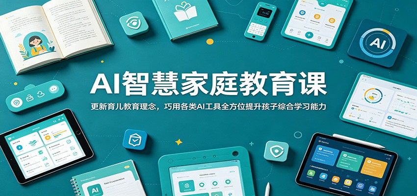 AI智慧家庭教育课：更新育儿教育理念，巧用各类AI工具全方位提升孩子综合学习能力-创业信息网