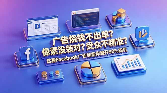 广告烧钱不出单?像素没装对?受众不精准?这套Facebook广告课帮你避开90%的坑-原创双语字幕
