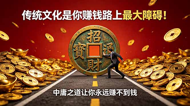付费文章:传统文化是你赚钱路上最大障碍!中庸之道让你永远赚不到钱