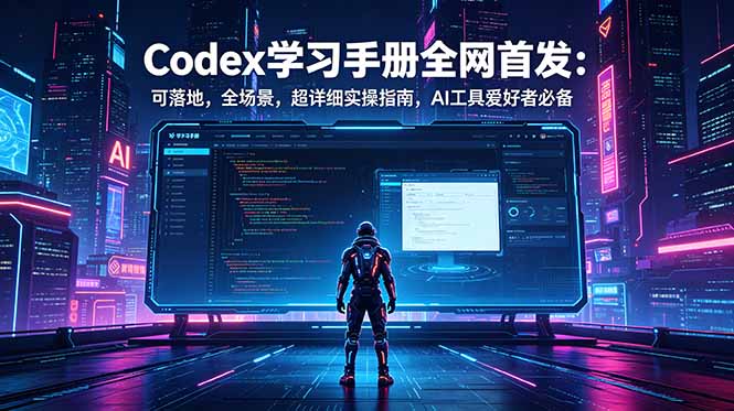 Codex学习手册全网首发:可落地,全场景,超详细实操指南,AI工具爱好者必备