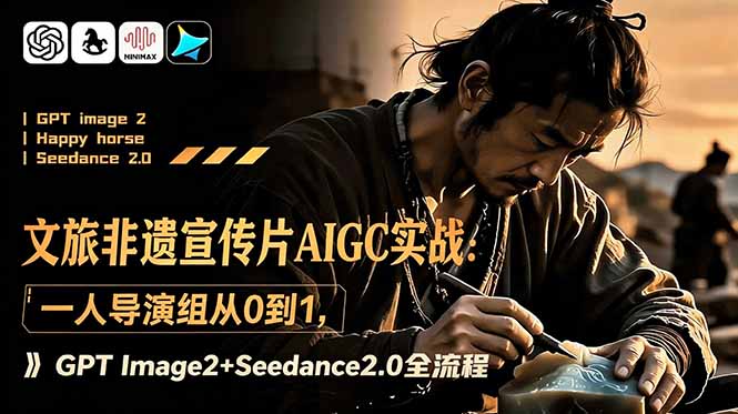文旅非遗宣传片AIGC实战：一人导演组从0到1，GPT Image2+Seedance2.0全流程-创业信息网