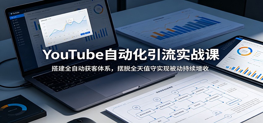 YouTube自动化引流实战课：搭建全自动获客体系，摆脱全天值守实现被动持续增收-创业信息网