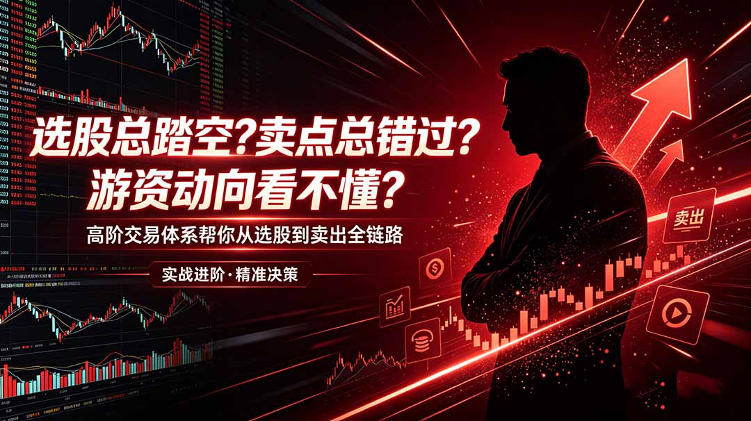 选股总踏空?卖点总错过?游资动向看不懂?高阶交易体系帮你从选股到卖出全链路(更新6月