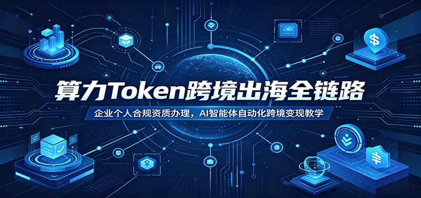 算力Token跨境出海全链路：企业个人合规资质办理，AI智能体自动化跨境变现教学-创业信息网
