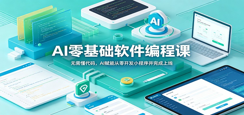 AI零基础软件编程课：无需懂代码，AI赋能从零开发小程序并完成上线-创业信息网