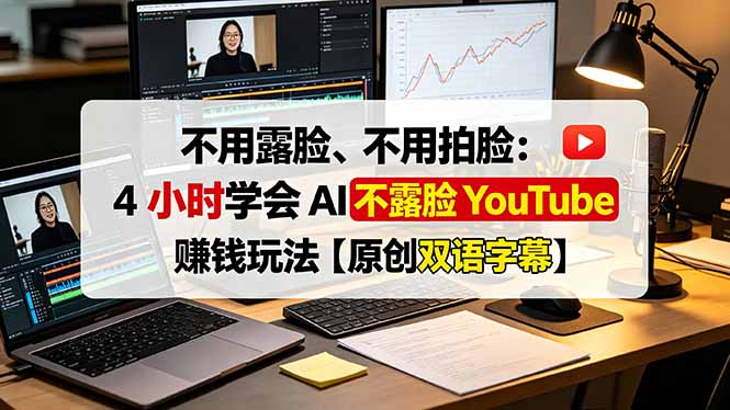 不用露脸、不用拍脸：4 小时学会 AI 不露脸 YouTube 赚钱玩法【原创双语字幕】-创业信息网
