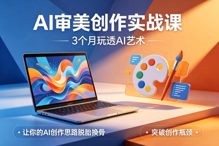 AI审美创作实战课，3个月玩透AI艺术，让你的AI创作思路脱胎换骨，突破创作瓶颈(更新0706)-创业信息网
