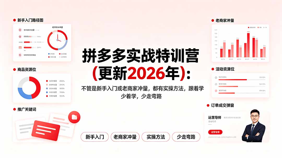 拼多多实战特训营(更新2026年-创业信息网