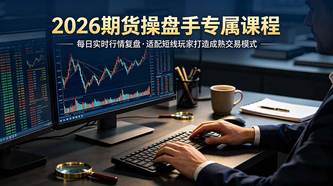 2026期货操盘手专属课程-更新7月11,每日实时行情复盘,适配短线玩家打造成熟交易模式