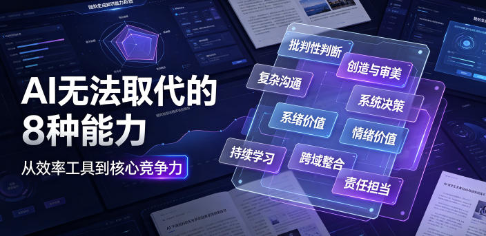 付费文章:AI无法取代的8种能力-创业信息网