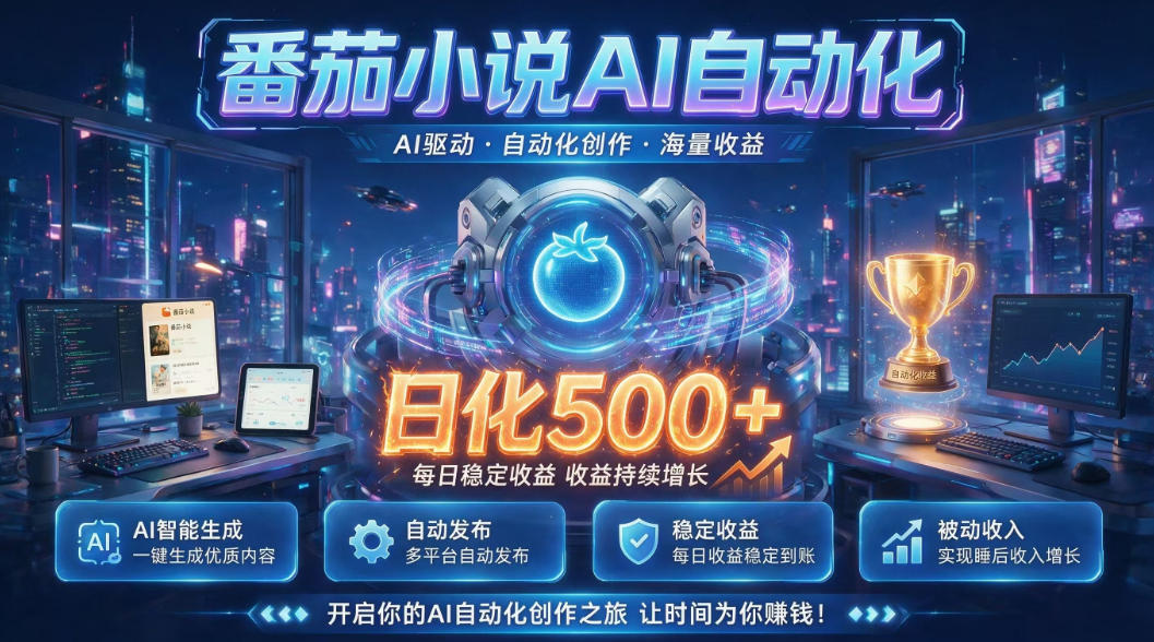 小白可做番茄AI，居家轻创业，每日稳赚500➕，普通人低门槛轻松线上增收【揭秘】-创业信息网