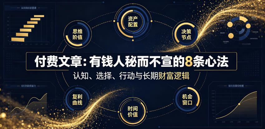付费文章：有钱人秘而不宣的8条心法-创业信息网