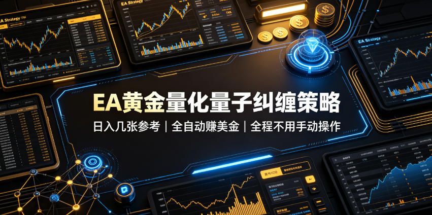EA黄金量化量子纠缠策略，日入几张，全自动賺美金，全程不用手动操作！【揭秘】-创业信息网