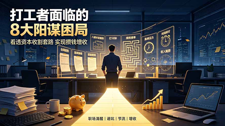 付费文章：打工者面临的8大阳谋困局，看透资本收割套路实现攒钱增收-创业信息网