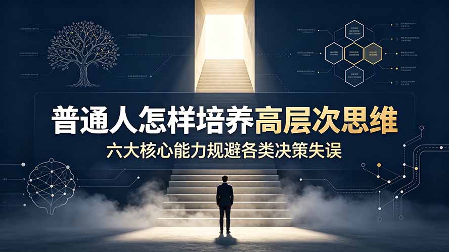 付费文章:普通人怎样培养高层次思维,六大核心能力规避各类决策失误-创业信息网