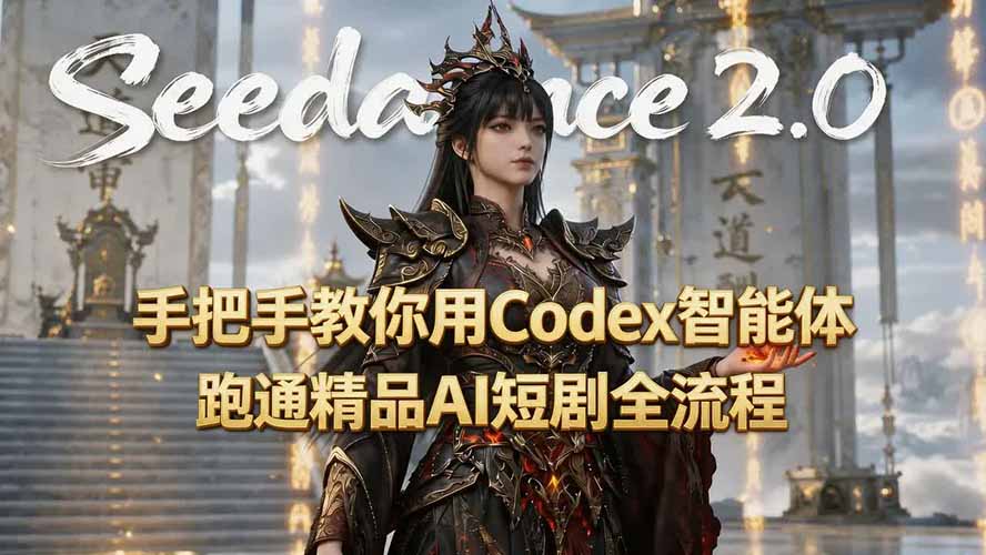 手把手教你用Seedance2.0+Codex智能体跑通精品AI短剧全流程(附3种skill技能-创业信息网
