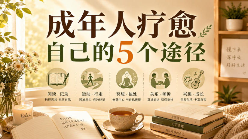 付费文章:成年人疗愈自己的5个途径-创业信息网