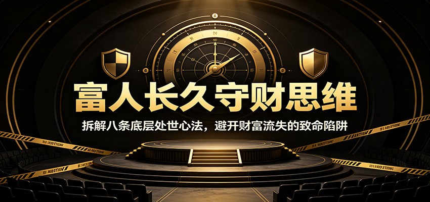 富人长久守财思维：拆解八条底层处世心法，避开财富流失的致命陷阱-创业信息网