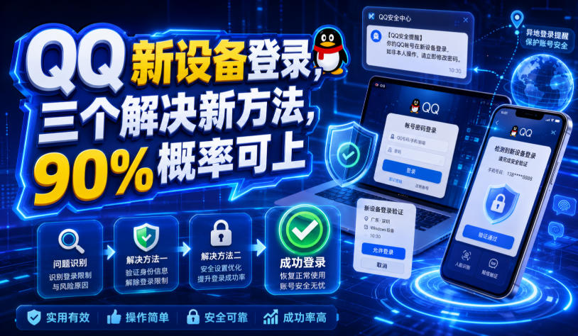 QQ新设备登录,三个解决新方法,90%概率可上-创业信息网
