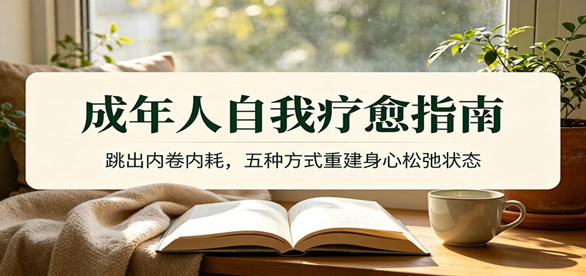 成年人自我疗愈指南：跳出内卷内耗，五种方式重建身心松弛状态-创业信息网