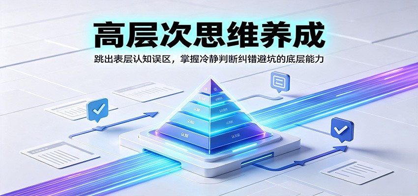 高层次思维养成:跳出表层认知误区,掌握冷静判断纠错避坑的底层能力-创业信息网