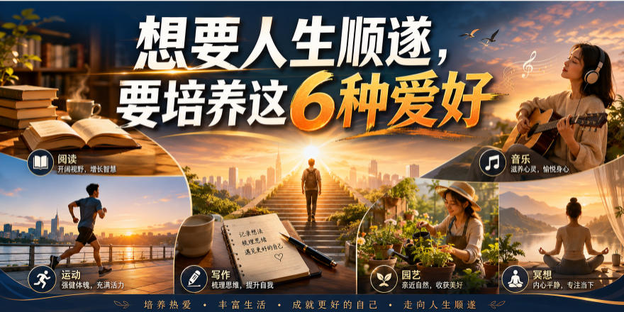 公众号付费文章:想要人生顺遂,要培养这6种爱好-创业信息网