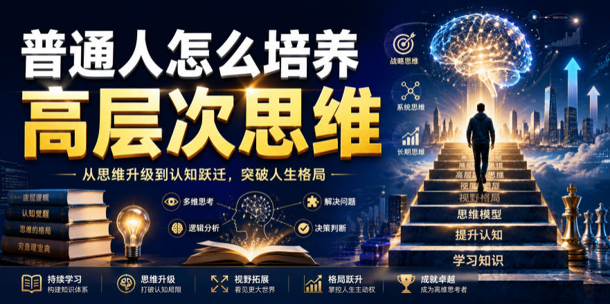 公众号付费文章：普通人怎么培养高层次思维-创业信息网