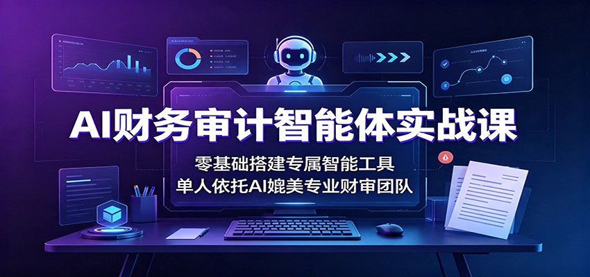 AI财务审计智能体实战课：零基础搭建专属智能工具，单人依托AI媲美专业财审团队-创业信息网