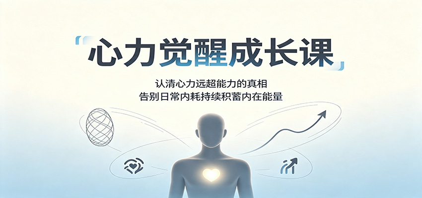 心力觉醒成长课：认清心力远超能力的真相，告别日常内耗持续积蓄内在能量-创业信息网