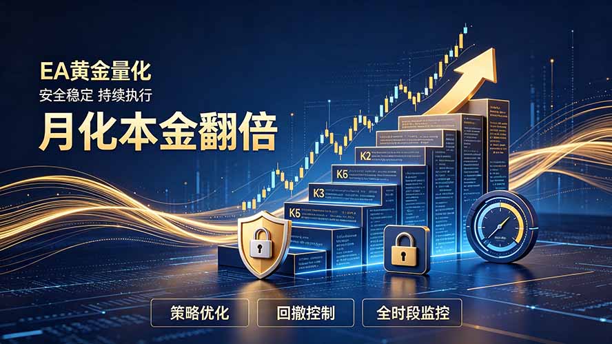 全新EA量化打法，月化本金翻倍的全新策略，安全稳定持续输出-创业信息网