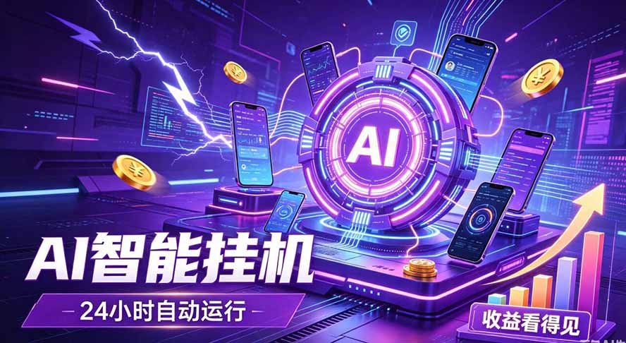 AI智能广告挂机，躺赚新模式 设备托管运行，解放双手持续变现-创业信息网