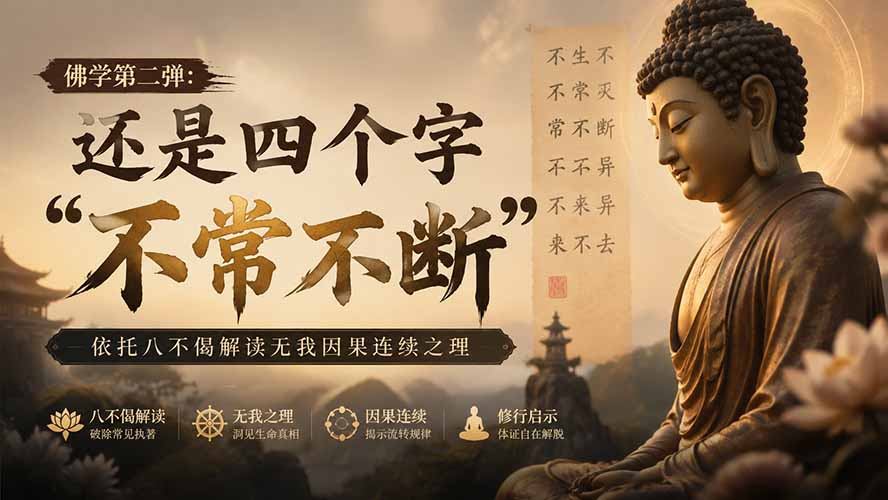 付费文章：佛学第二弹：还是四个字“不常不断”依托八不偈解读无我因果连续之理-创业信息网