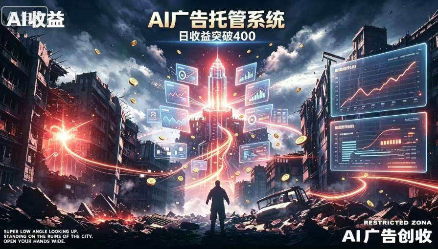 AI智能广告，全自动化运行，单日可达400+，小白新手0基础上手【揭秘】-创业信息网