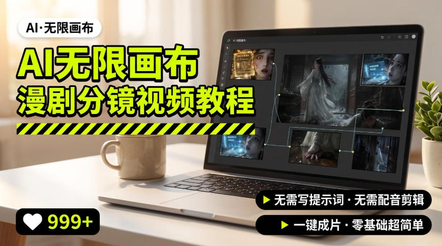 AI无限画布制作爆款漫剧分镜视频搭建教程，无需写脚本，无需制作音频，一键制作超简单-创业信息网