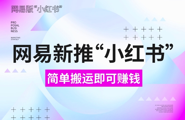 网易官方新推“小红书”，搬运即有收益，新手小白千万别错过(附详细教程)【揭秘】-创业信息网